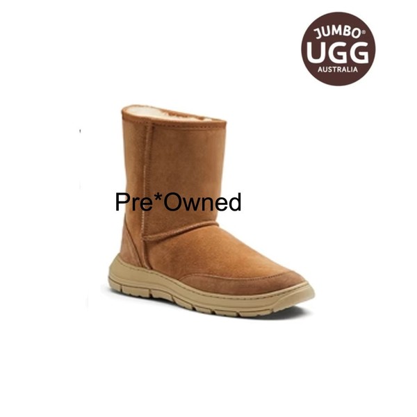 Jumbo Ugg Short Terrain Ugg Boots Size 7 Chestnut 100% Australian Sheep Made Aus