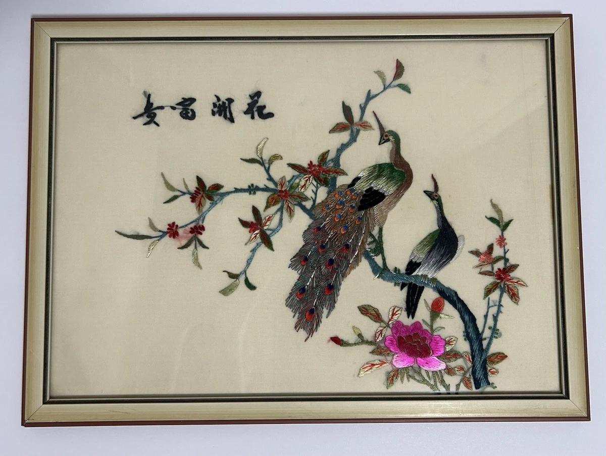 Silk & Fabric Antique Original Antique Japanese Paintings