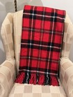 Vtg Red Black Stadium Throw, Wash/Dry Acrylic, Made In Taiwan, 60” x 48”, NICE! — photo 8
