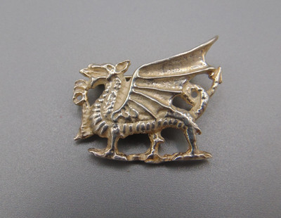 DRACHENBROSCHE STERLINGSILBER VON ANKERSCHMUCK