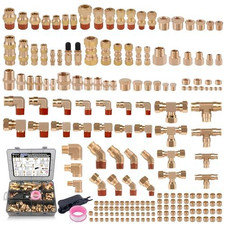200 Pcs Brass Dot Air Brake Line Compression 14 18 38 12