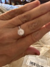 White Metal 2 Ct Cz Ring 