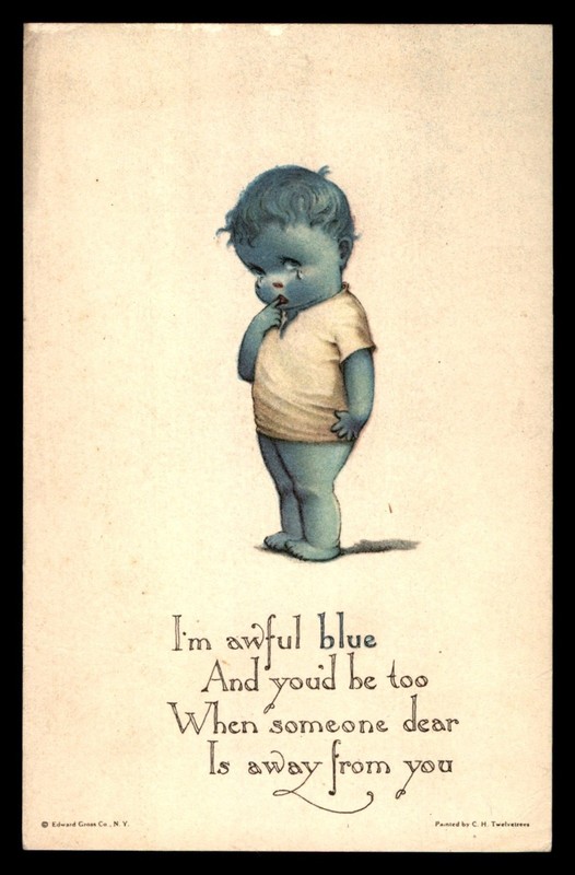 Mayfairstamps pc I'm awful blue and you'd be too when someone dear is away from