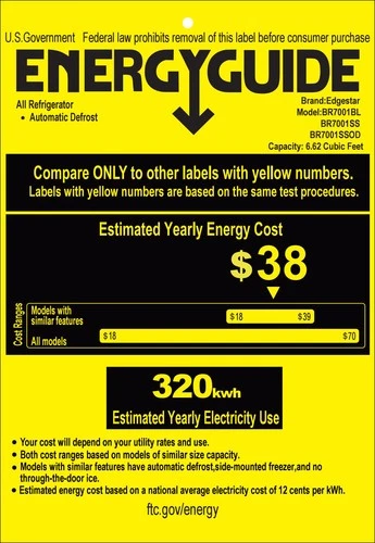 EdgeStar BR7001OD 24"W Outdoor Kegerator Conversion Refrigerator - Stainless - Picture 9 of 9