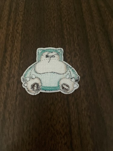 Pokemon Snorlax Character Embroidered Iron On Patch - Picture 2 of 3