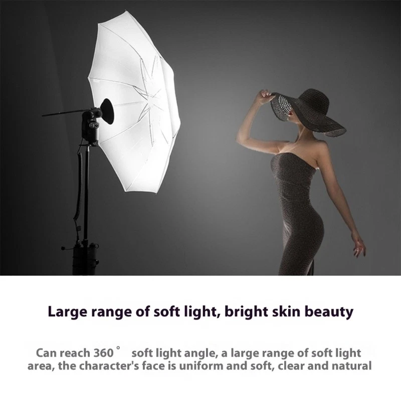 37Inch Foldable Photography Umbrella Large Coverage Soft Light Reflective - Image 2 of 4