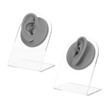 Silicone Ear Models Pair Left And Right Flexible Fake Ear For Jewelry Practice