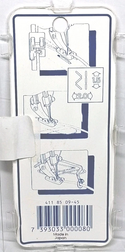 Máquina de coser Husqvarna Viking trenza estrecha/pie de cable 411850945 NUEVA Foto 2 de 2