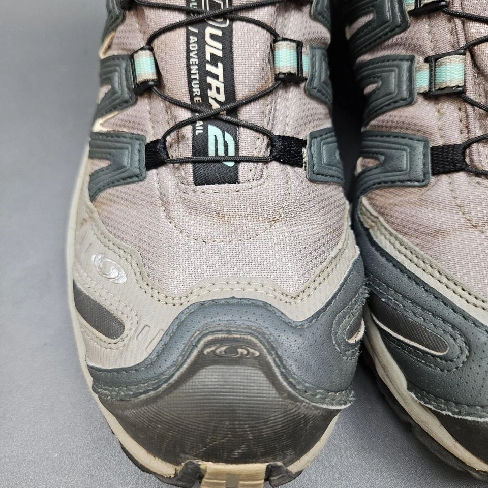 Salomon XA 3D Ultra 2 GTX Boots Womens Size 7.5 Gray Mint Hiking Waterproof - Image 4 of 4