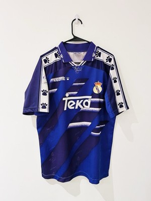 Real Madrid 1994/96 Away Jersey L + Shorts | eBay