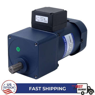 #ad AC Induction Motor 90W 110VAC 15.5RPM 20Nm Flange 90mm W Gearbox Single phase $111.83
