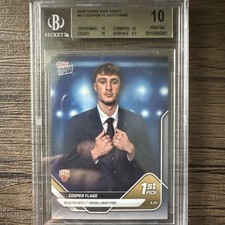 Cooper Flagg 2025 Topps Now #D1 RC Rookie 1st Pick BGS 10 Pristine Gold Label