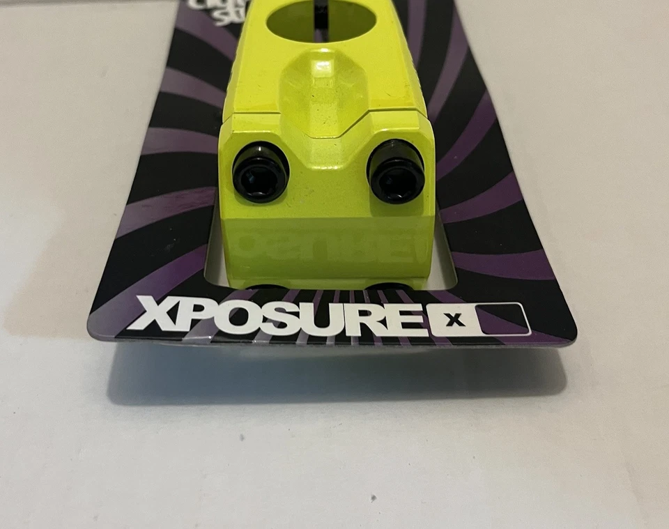NEW Xposure Clutch Stem BMX - HI YELLOW Thread less Bike Bicycle 6061 Alloy - Image 3 of 4