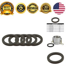 2 inch Camlock Gasket Fitting Cam Groove Hose Seal Rubber Washer 5-Pack