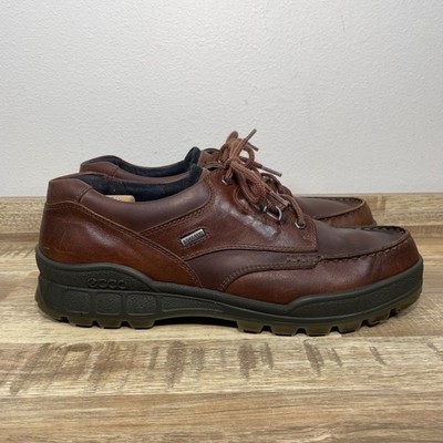 ECCO Track 25 Low Brown Leather GORE-TEX Waterproof Shoes Men EU 46 US 12 - 12.5