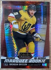 2024-25 OPC PLATINUM BRENDAN BRISSON RED PRISM PARALLEL MARQUEE RC #262 #059/199