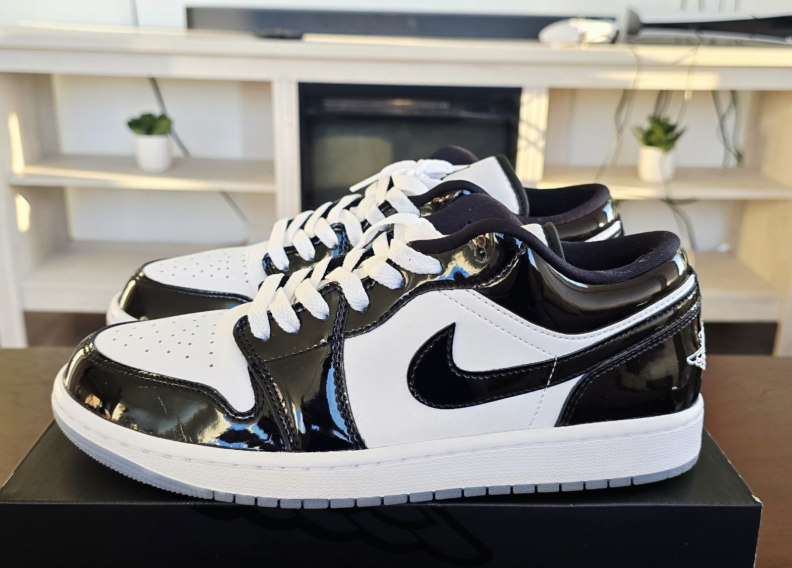 SAOLA Air Jordan 1 Low SE Concord nero bianco taglia 9 5 uomo ottime con scatola