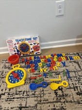 Funtime Teach Time Clock Removable Numbers Learning Kids