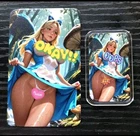 SEXY! Alice in Wonderland - 1 troy oz .999 Fine Silver Colorized Bar COA # /100