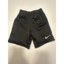Nike Kids Black Athletic Mesh Shorts Boys Girls Activewear Size 6Med 5/6