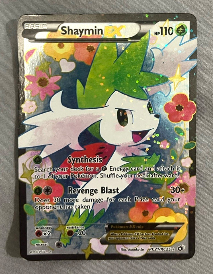 Pokemon TCG Shaymin EX RC21/RC25 Legendary Treasures Ultra Rare Full Art Holo