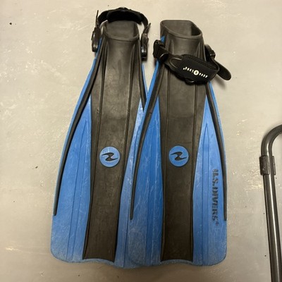 Aqua Lung U.S. Divers Scuba Diving Flippers- S-M 4.5-8.5 - Free Shipping