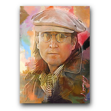 John Lennon #34 Art Card Limited 46/50 Edward Vela Signed (Music -)