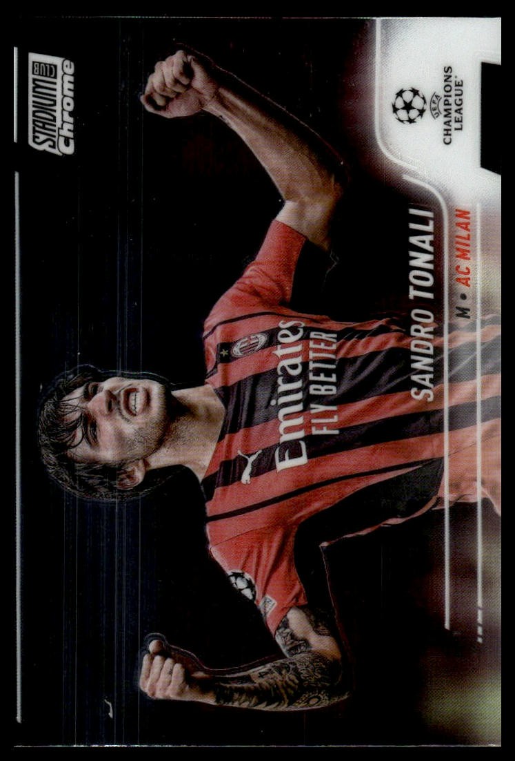 2021-22 Stadium Club Chrome UEFA Champions League Sandro Tonali #55