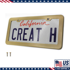 201 Stainless Steel License Plate Frame Matte Gold 201 Stainless Steel License Plate Frame Matte Gold
