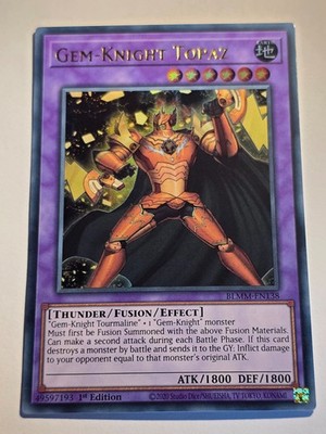 Edelsteinritter Topas YUGIOH BLMM ULTRA RARE ENGLISCH 1. NM Y17