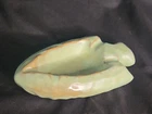 Vintage Frankoma Pottery Arrowhead Ashtray Trinket Dish Red Clay Prairie Green
