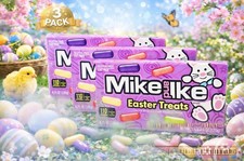 Mike and Ike Easter Chewy Candy Theatre Size 4.25 OZ Box X 3