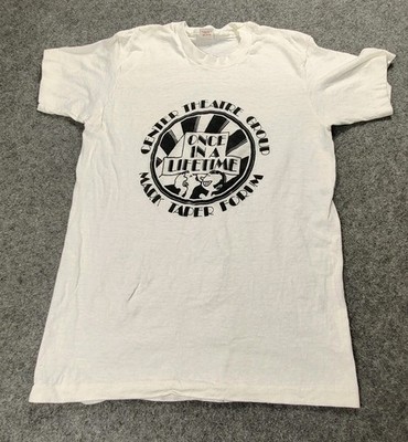 Vintage Mark Taper Forum Once In A Lifetime Shirt Mens Small Single Stitch 80s