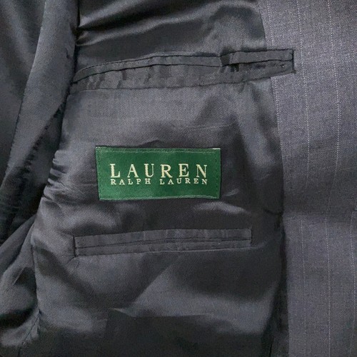 Lauren Ralph Lauren Suit Men 42R 33W 31L Gray Pinstripe Classic Formal - Picture 4 of 19