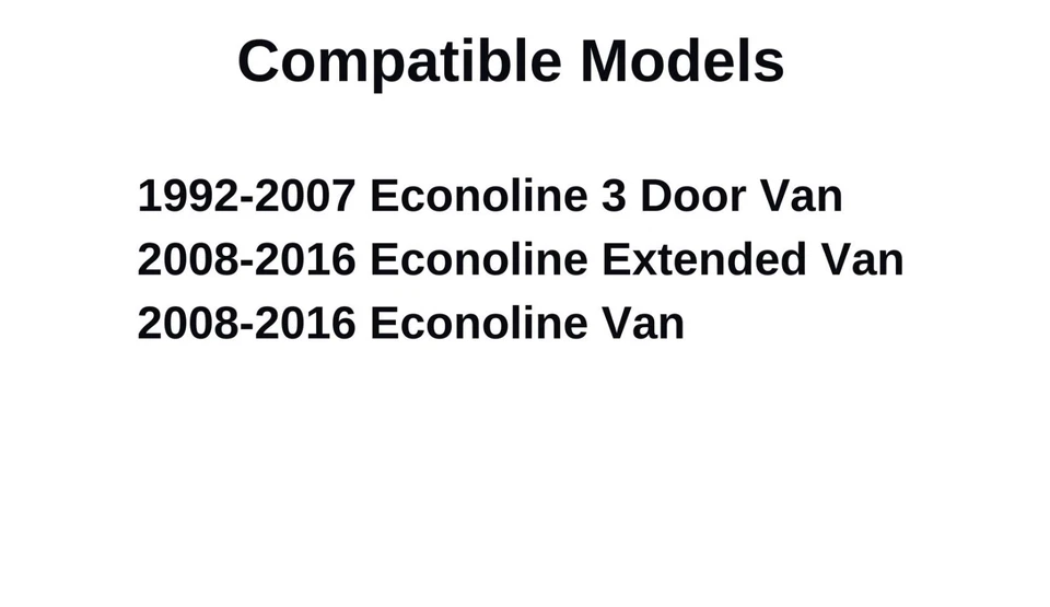 Vidrio trasero derecho pasajero Ford Econoline Fit 92-16 estacionario transparente Foto 3 de 4