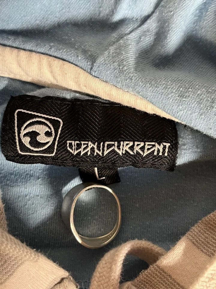 OceanCurrent Y2K Cremallera Multicolor Rayas Estilo Surfista Foto 2 de 4