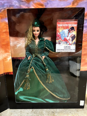 Scarlett O Hara Barbie - Green Drapes Dress - Hollywood Legends 1994