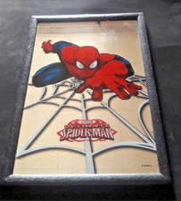 SPECCHIO CON SPIDER-MAN SUPEREROI MARVEL UOMO RAGNO IN CORNICE QUADRO