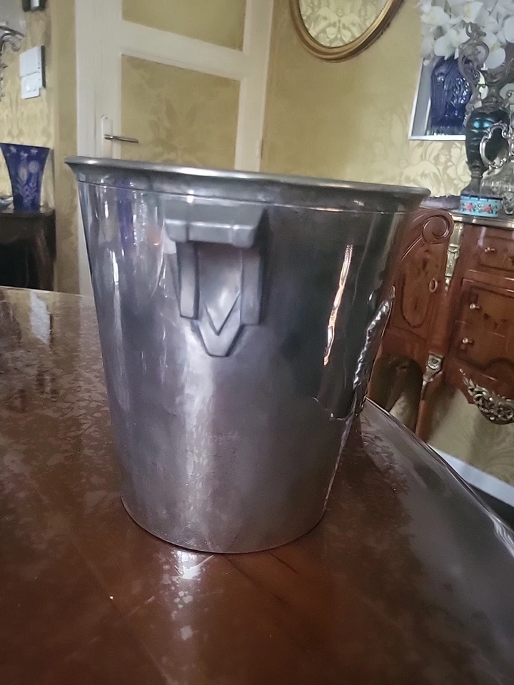 Ancien Seau À Champagne Art Deco Monopole Heidsieck & C Reims Argit Paris France - Photo 4/4