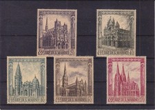 SA32d San Marino 1967 European Gothic Cathedrals mint stamps