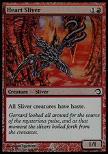 Heart Sliver -Foil Near Mint MTG Premium Deck Series: Slivers