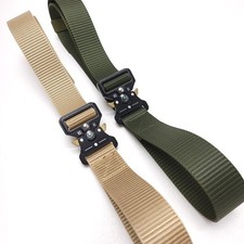 Tactical Belt 1.7" Mens Nylon Webbing Belt Heavy Duty Quick Release Buckle Lot 2