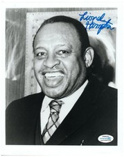 Lionel Hampton Signed Autographed 8x10 Photo Jazz Bandleader ACOA