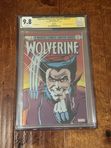 Wolverine Limited Series #1 CGC 9.8 JSA Signed Frank Miller Foil Edition