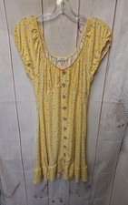 Derek Heart Women's Size L Yellow Floral Dress