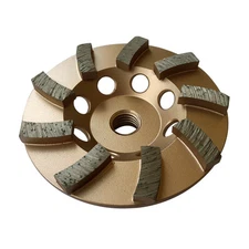 4" Concrete Grinding Cup Wheels 9 Diamond Abrasive Seg 5/8"-11 Arbor