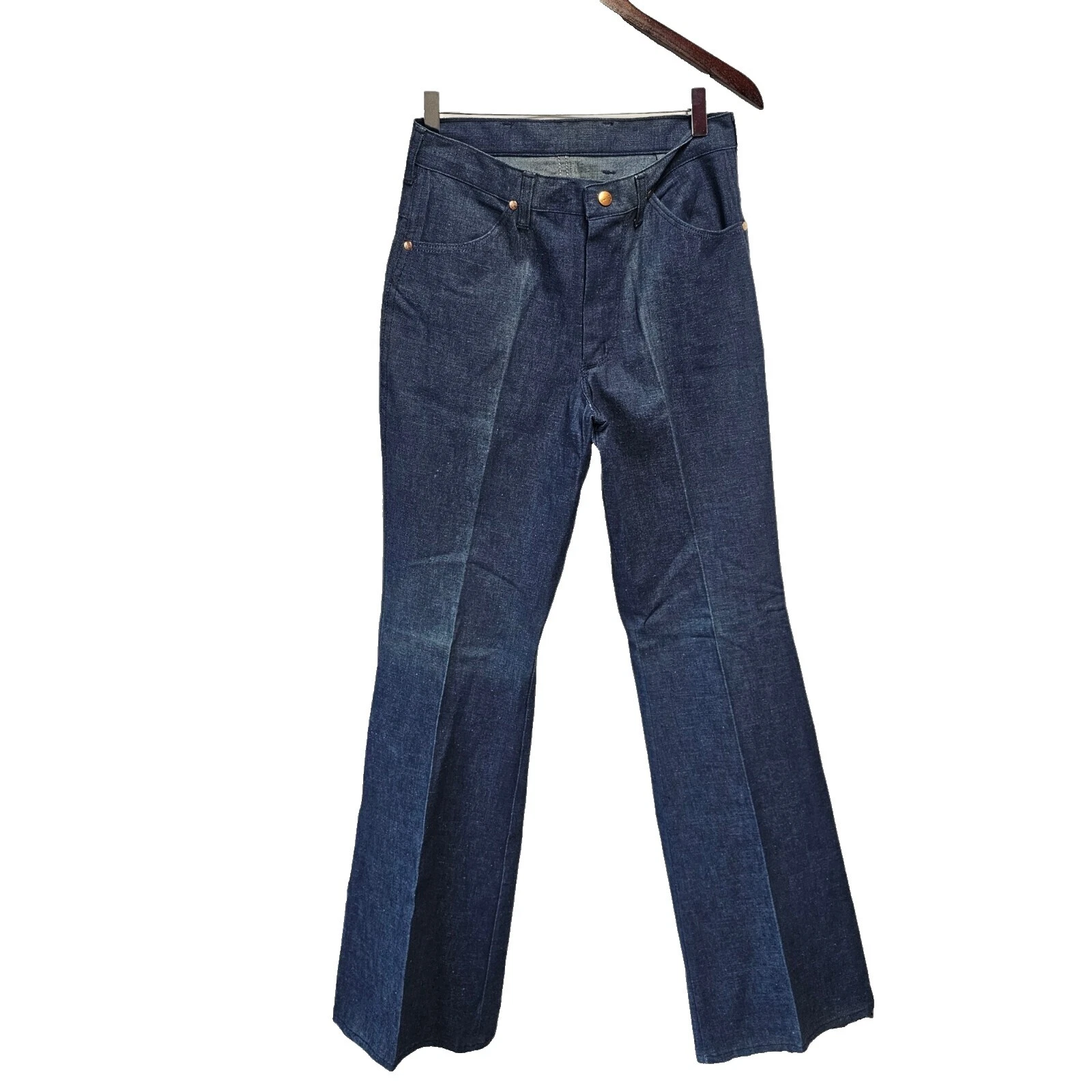 1970s original 34 desde entrepierna Vintage jeans para mujeres