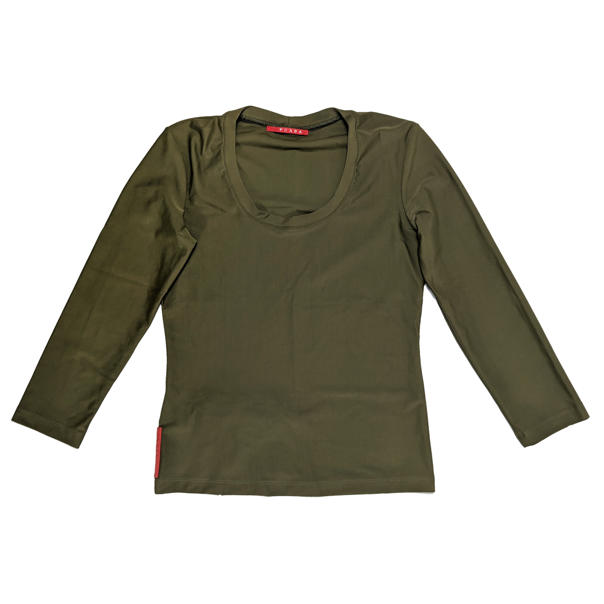 PRADA women's green nylon long sleeve t-shirt | Size XS | eBay