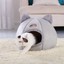 thumbnail 10 - Foldable Cat House Bed Warm Soft Pet Nest Cozy Kitten Sleeping Mat Pad Cute Cave