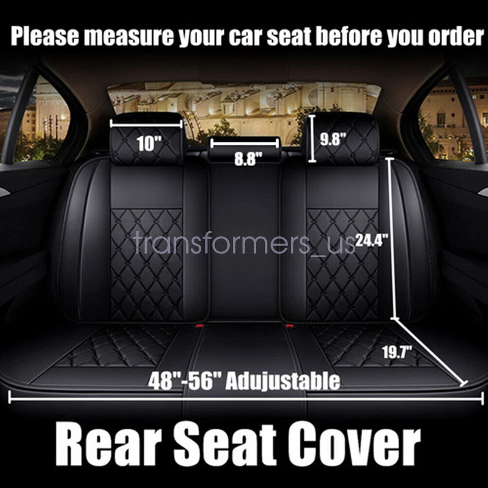 Juego completo de 5 fundas de cuero para coche Nissan Murano 2011-2023 delantero + cojín trasero Foto 3 de 4